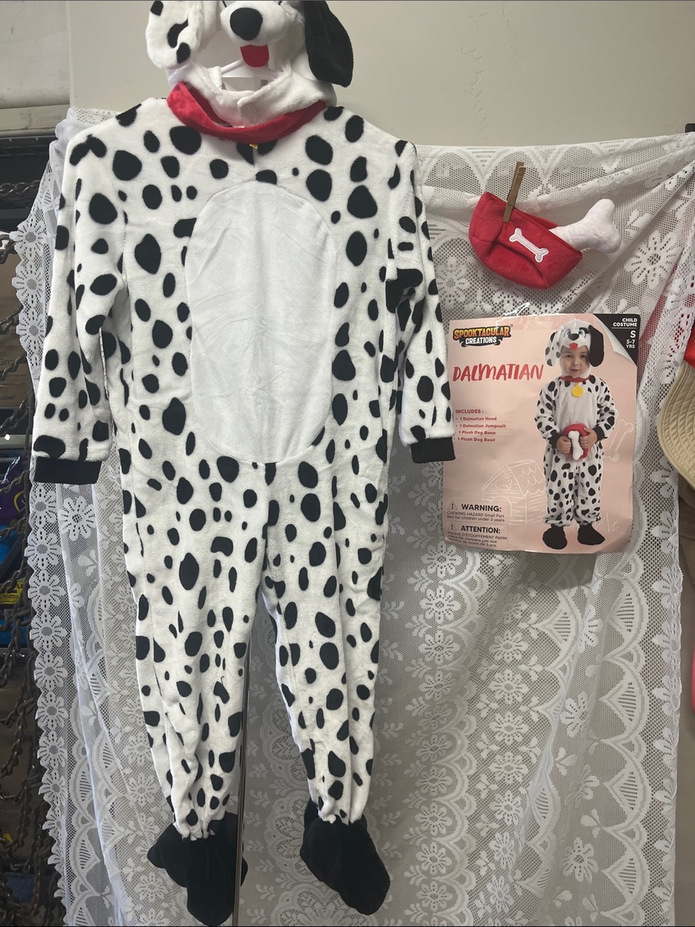 Spooktacular Dalmatian Halloween Costume - NIB S 5-7 years